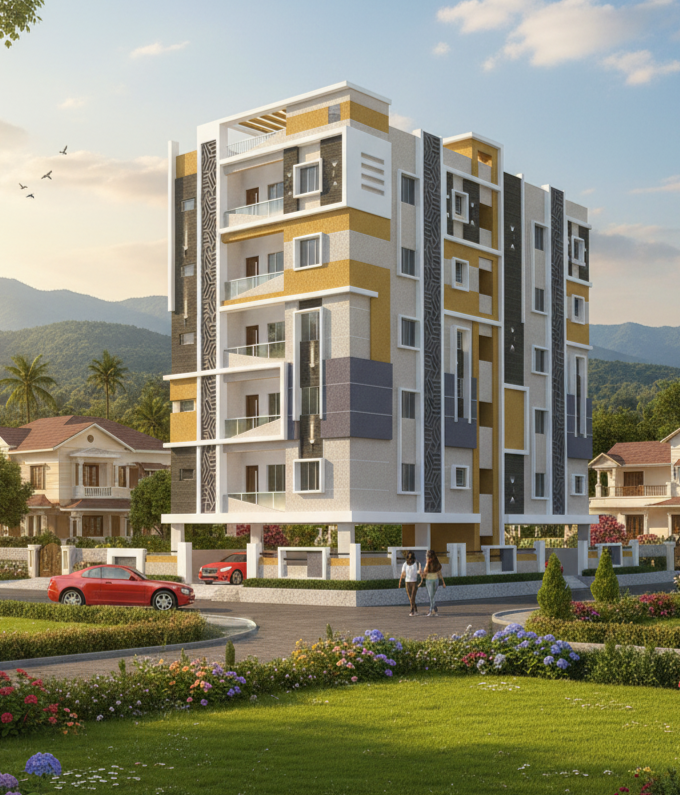 House construction project V.V Vinayagar Infra - 1 in Seethamadhara, Vizag